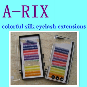 lash manufactory high quality colorful eyelash extension