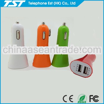 latest hot sale colorful universal micro usb car charger