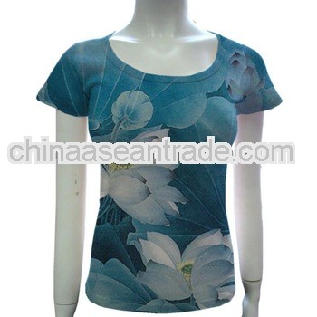 latest hot sale custom sublimated t shirt full printing