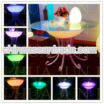 led flashing dinner table with rechargeable battery