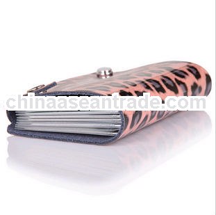 leopard print stylish multiple cards case with customized size