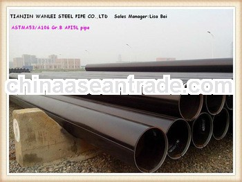 manufacture astm a53 a106 gr.b round steel pipe about construction materials made in china