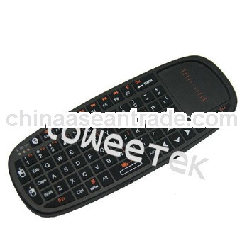 mini bluetooth Keyboard with touchpd and laser pointer