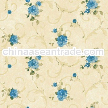 new fashion non-woven wallpaper with flower