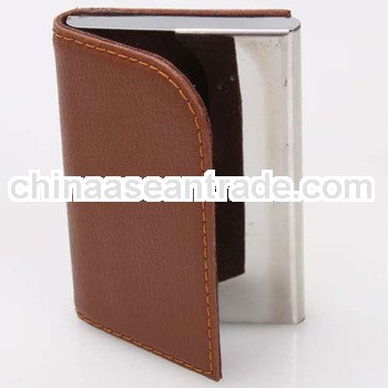 new leather business metal name card holders wholesale