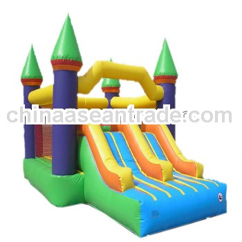 nice inflatable bouncer with slide for children