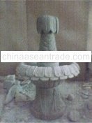 Fountain With Fish Scale Decor