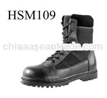 nylon+leather upper 8 inch new product athletic sports rubber sole combat boots