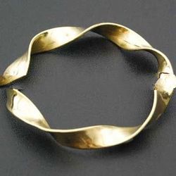 brass bangle cuff Y.307b