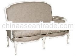 Linen sofa two seater