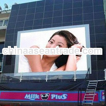 outdoor full color p10mm display screen,fixed installation and 62kg cabinet weight price 860usd/squa
