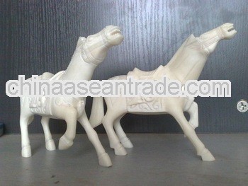 ox bone carving horse