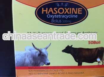 oxytetracycline tablet 500mg/veterinary bolus