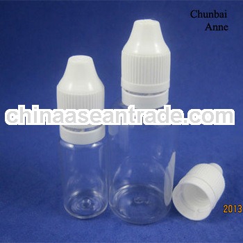 pet 30ml dropper bottles with childproof tamper evident cap TUV/SGS certificate