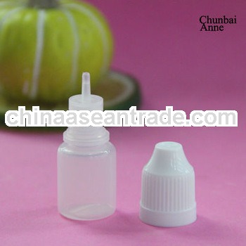 plastic dropper bottle 5ml with childproof cap long tip