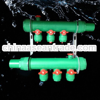 plastic manifold for floor heating/More efficient than brass manifold/PPR fittings