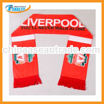 polyster printing football fan scarf