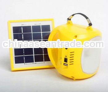 portable led camping lantern rechargeable by solar / manufacturer with own factory