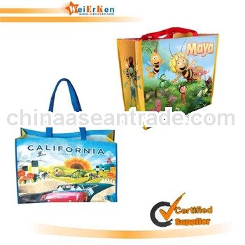 pp laminated recycle tote bag for shopping