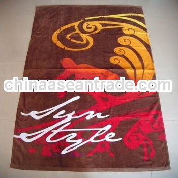 printed beach towel pareo in cotton or microfiber material