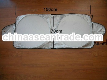 promotional double ring/Double circle snow car sun shade