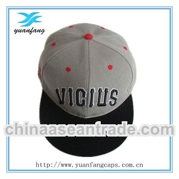 promotional embroidery acrylic snap back hat