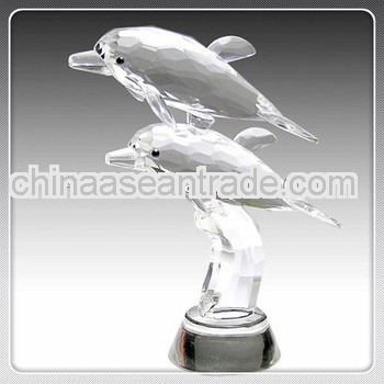 promotional gift two crystal dolphin