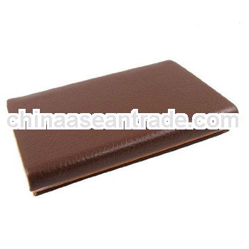 promotional gifts leather cover metal business card holder wholesale