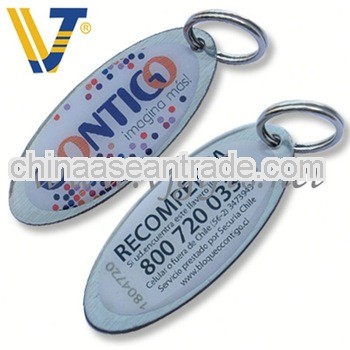 promotional heart shape metal key chain