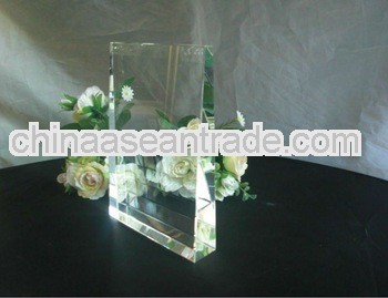 pure blank crystal with engraved for crystal trophy and award (R-0459)
