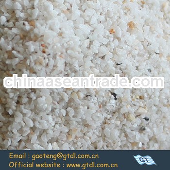 pure white quartz silica sand price (HS code 25061000,gaoteng)