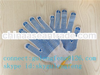 pvc dots safety gloves