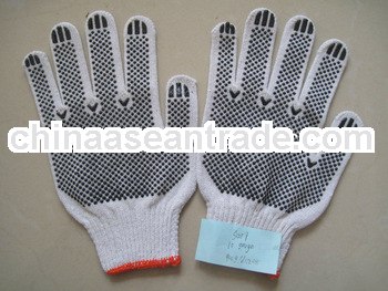 pvc dotted hand gloves