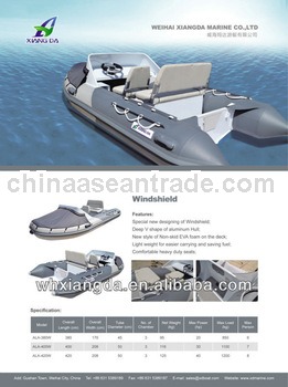 pvc rib with console and steering wheel,high speed patrol boat,boat rib 2013