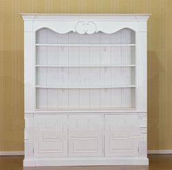 White Painted Furniture - 3 Doors Book Shelves