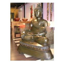 statue & sculpture bronze sitting buddha