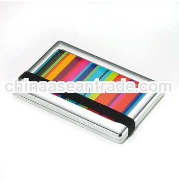 rainbow cover business card holders silver