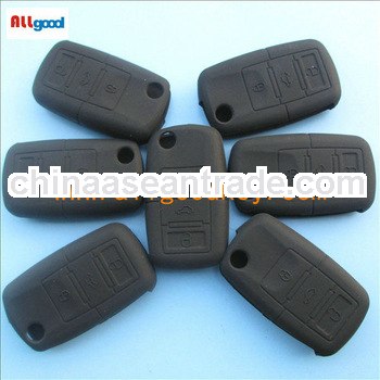 remote replacement key cover for vw 3 button in black