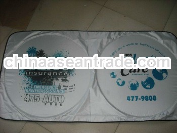 retractable double ring/Double circle front car sun shade