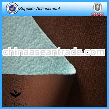 sherpa with suede or anti-pilling polar bonded fabric