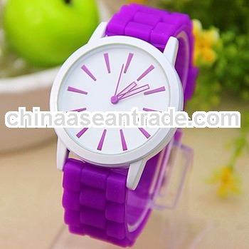 silica gel watch women custom printed logo silicone watch