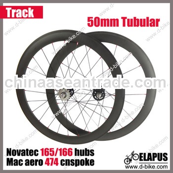 single speed carbon fiber wheel tubular 50mm