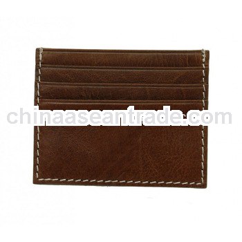 smile pocket leather business card case