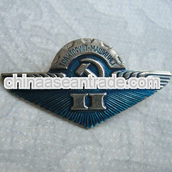 soft enamel metal wing badges