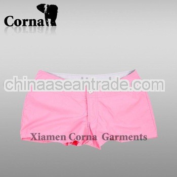 solid color outdoor casual women running shorts