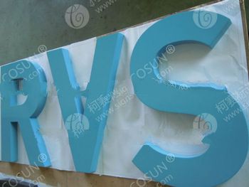 stainless steel stoving varnish letters