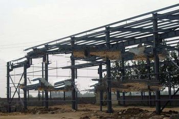 steel space frame construction building