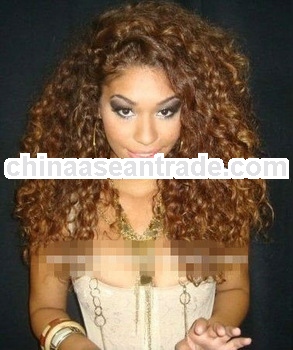 stock chinese virgin remy hair full lace wig for black women