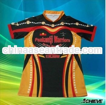 sublimation rugby jersey with own design