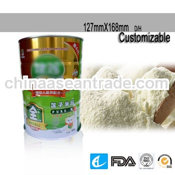the manufacturer milk powder box /empty metal tin cans wholesale